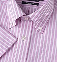 Pure Cotton Quick Iron Bengal Striped Oxford Shirt