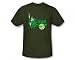 Search : Green Arrow Adult S/S T-shirt in Military Green by DC Comics