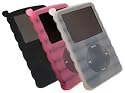 greymobiles 6 IN 1 ACCESSORY GIFT PACK FOR iPod Classic 80GB Video 30GB (Black/White/Pink Silicone Case, Screen Protector, Armband and Neck Strap)