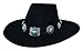 Bullhide Hats Iroquois Black Cowgirl Felt Hat (Medium)