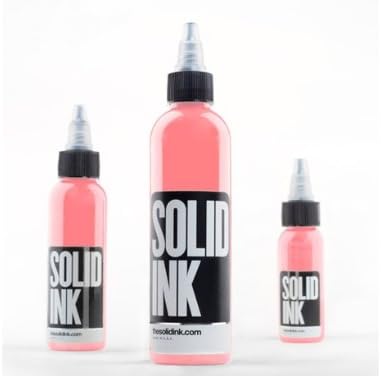 SOLID Tattoo Ink -PINK- 1oz Bottles -Tattoo Supplies-