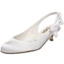Bridal by Butter Women's Flamingo Kitten-Heel Pump,white satin/white grosgrain,7 M US