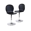 2 Swivel Shell Chair in Faux Leather By Winsome Furniture