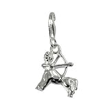 SilberDream 925 Sterling Silber Charm Sternzeichen Schütze Anhänger für Armband Kette Ohrring