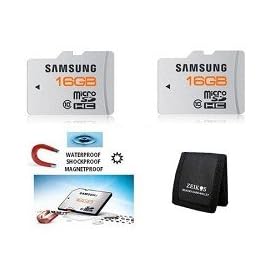 Samsung 16GB Plus microSDHC Class 10 Waterproof and Shockproof Memory Card (2-Pack)