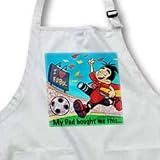 Kike Calvo KIKEO Children Sports Illustrations - Kikeo My Dad bought me thisI love Soccer Product - Aprons
