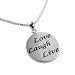 Love, Laugh, Live Inspirational Quote Sterling Silver Affirmation Pendant Necklace