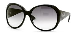 GUCCI 2952 807 BLACK PLASTIC GRAY GRADIENT OVERSIZED SUNGLASSES