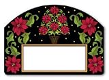 Poinsetta Topiary Yard DeSign