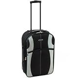 Azure Cabin Approved Lightweight Suitcase (Black/Silver)