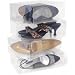 Women's Clear Shoe Boxes - Set of 10 (Clear) (3.75