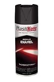 PlastiKote T-2 General Purpose Flat Black Premium Enamel – 12 Oz.