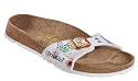 Papillio Sandal ''Madrid'' from Birko-Flor in shrub roses brown sd with a narrow insole