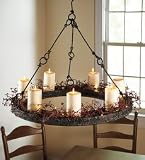 Metal Hanging Candle Chandelier
