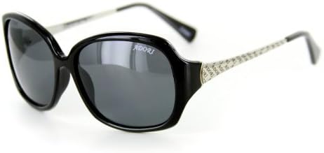 "Adori92033" Elegant Polarized Sunglasses (Black w/ Smoke Lens)