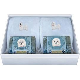 Double Gift Box with Maltese Soap and Towel