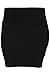 KMystic Basic Mini Skirt with Wide Waist Band (Small, Black)