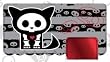 Skelanimals - Kit the Cat Skull Stripes Wallet