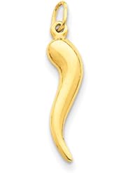 14k Italian Horn Charm