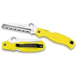 Spyderco Atlantic Salt Yellow Rust Free Serrated Edge Knife