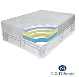 Night Therapy 12" Pressure Relief Memory Foam Mattress & Bed Frame Set - Qu ....