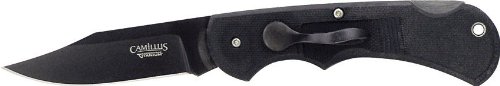 Camillus Lev-R-Lok Carbonitride Titanium Drop Point Folding Knife, Black, 6.75-Inch Camillus Lev-R-Lok Carbonitride Titanium Drop Point Folding Knife, Black, 6.75-Inch Hunting Knives
