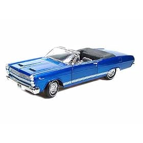 1966 Mercury Cyclone GT With Real leather Seats 1 18 Blue by Collectable Diecast