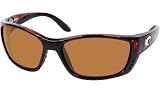 Costa Del Mar Fisch Black W/ Blue Mirror Polarized 580G Glass Lens Sunglasses