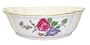 Porcelain oval bowl / deep dish, floral design with gold trim
