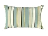 read full review Greendale Home Fashions OC5811S2-SPA Rectangle Outdoor Accent Pillows, Set of Two, Spa Stripe