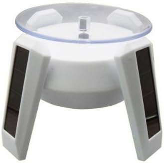 LED light with solar rotation type figure stand! ! Solar small turntable! Collection for display rotation stage (white) [Cat Hand] (japan import) by Cat Hand