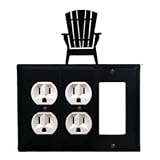 Adirondack Combination Cover - Double Outlets With Single GFI