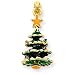 14k Enameled Christmas Tree Pendant - JewelryWeb
