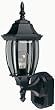 Heath Zenith SL-4192-BK Six-Sided Die-Cast Aluminum Lantern, Black with Beveled Glass