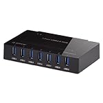 【日本正規代理店品】ORICO USB 3.0 7ポート ハブ 高品質 ルネサス 国産チップ uPD720210 ２基搭載品 電源アダプタ USB3.0 ホスト ケーブル 付 日本独自仕様 H9978-U3 (ブラック)