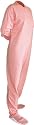 Big Feet Pajama Co. Pink (303) Jersey Knit Adult Footed Pajamas with Drop Seat