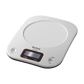 Tefal - Bc 3007 H 0 - Balance de Cuisine - Tare Automatique - 3 Kg - Blanc / Chocolat
