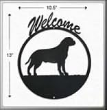 Bullmastiff Welcome Sign