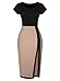 PAKULA® Women's Optical Illusion Split Edge Business Bodycon Dress