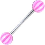 Barbell - Flamingo BEACH BALL Tongue Ring