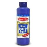 Blue Poster Paint Bottle