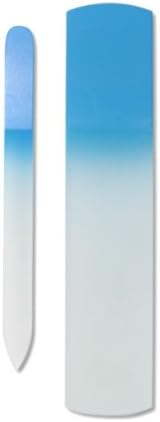 Genuine Czech Crystal Glass Spa Bar Slab Foot File and Nail File Manicure Pedicure Set