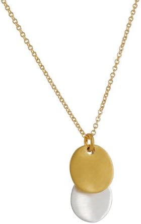 PHILIPPA ROBERTS - Mixed Metal Flat Circles Necklace
