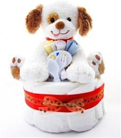 Puppy Paws 1 Tier Diaper Cake, 1