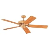 Sea Gull Lighting 1535-801 Energy Star 52-Inch Celebrity Deluxe Indoor Ceiling Fan, Golden Isles Finish