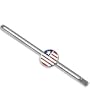Forzieri Star and Stripes Silver Plated Tie Clip