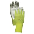 Atlas NT370 Nitrile Garden and Work Gloves, Green Apple, Medium
