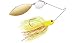 Strike King Bleeding Spinnerbait - Colorado/Willow (Bleeding Chartreuse/White, 0.375-Ounce)