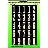 Hy-ko MM-3N 2" Black & Gold Self-Stick Numbers