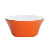 Rachael Ray Dinnerware Round and Square Cereal Bowl Set, 4-Piece, Orange